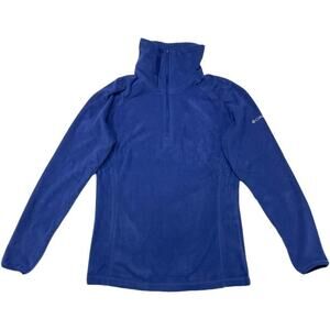 Columbia Women Arctic Air Half Zip Polar Fleece Pullover Jacket, Cobalt, Size S